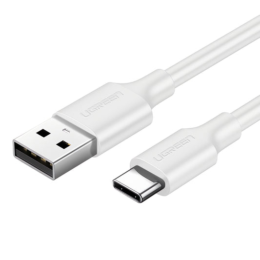 Data and Charging Cable USB-A - USB-C UGREEN US287, 60W, 0.25m, White