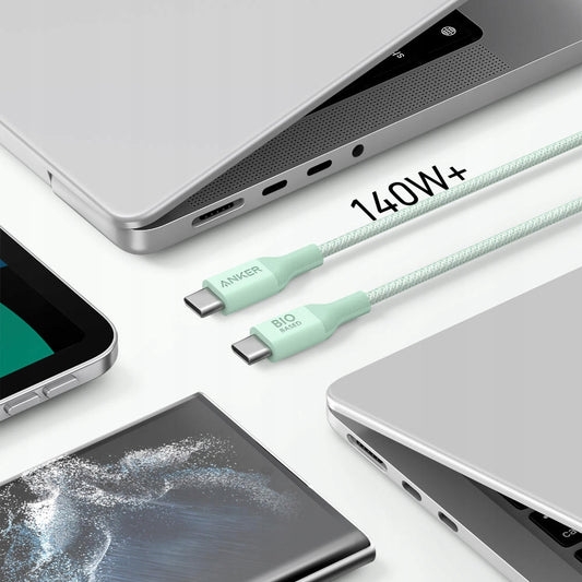 USB-C Data and Charging Cable - USB-C Anker 544, 140W, 1.8m, Green A80F6H61