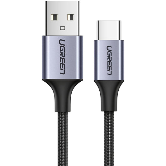 USB-A to USB-C Data and Charging Cable UGREEN US288, 18W, 2m, Black
