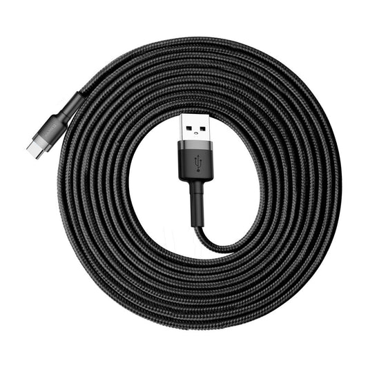 Data and Charging Cable USB-A - USB-C Baseus Cafule, 18W, 3m, Gray CATKLF-UG1