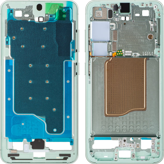 Middle Housing Samsung Galaxy S25 S931, Green (Mint), Service Pack GH82-36328B