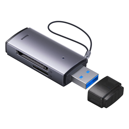 Baseus BS-OH069 USB Card Reader, SD - microSD, Grey WKQX060013