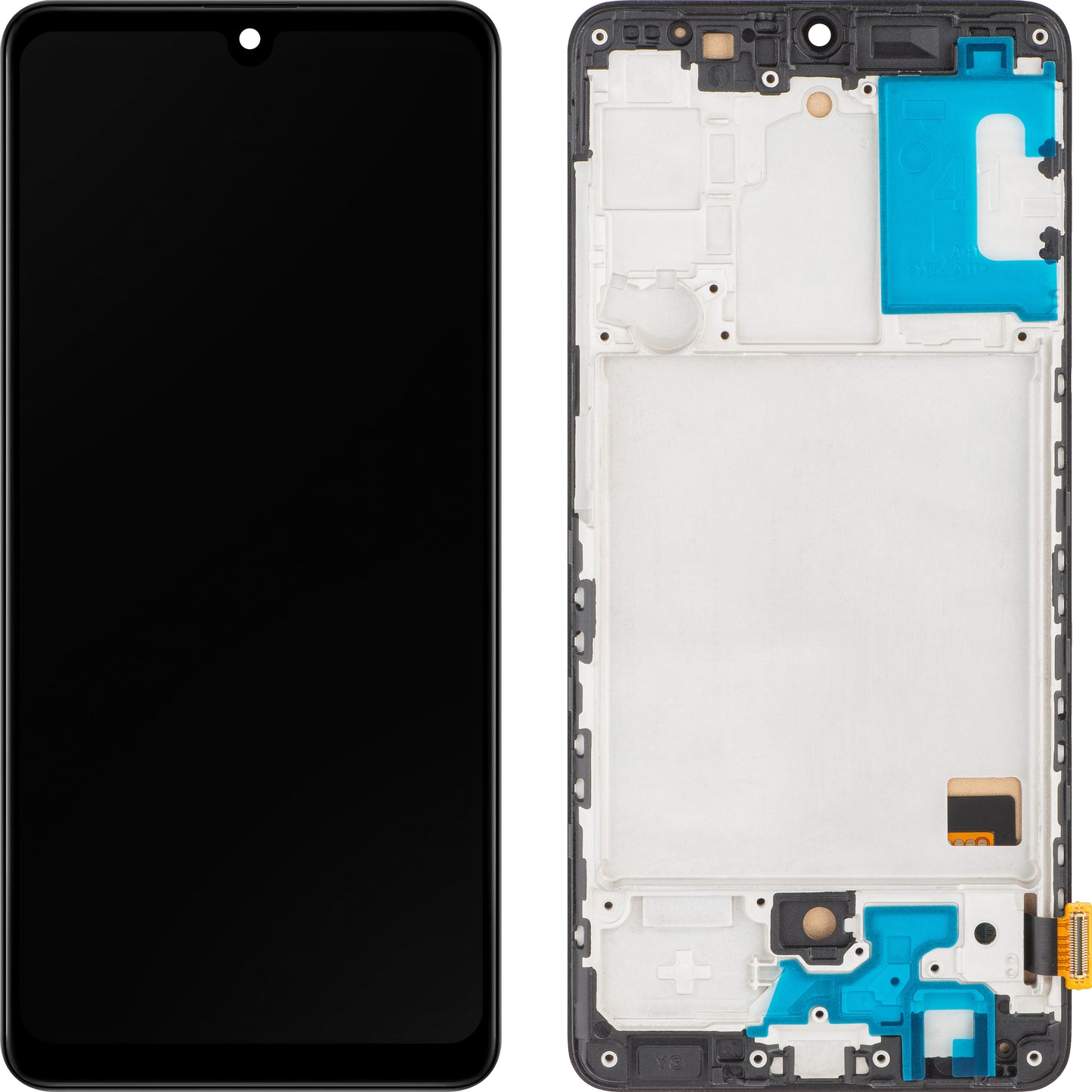 Touchscreen MP Display compatible with Samsung Galaxy A41 A415, with Frame, Black