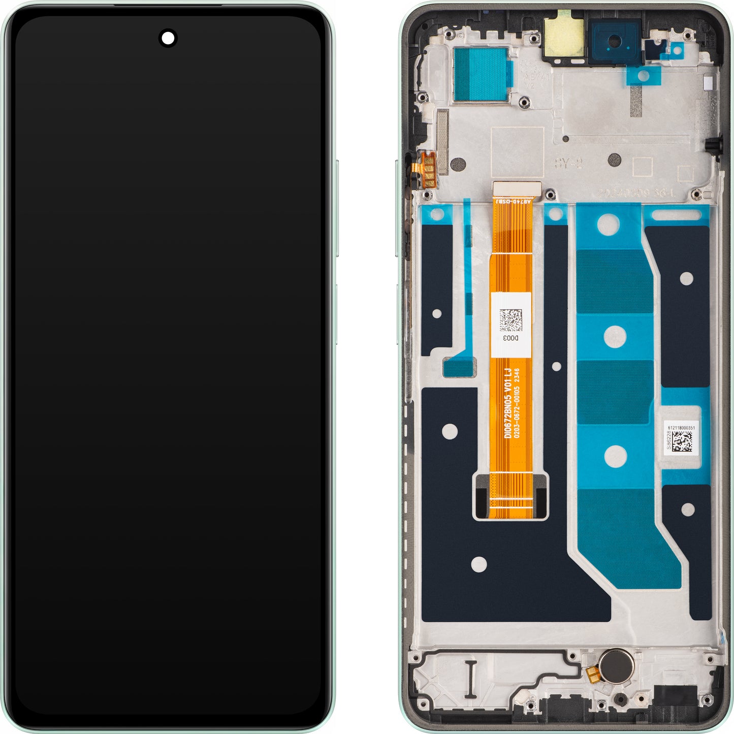 Touchscreen Display Realme C67 4G, with Frame, Green (Sunny Oasis), Service Pack 621029000121