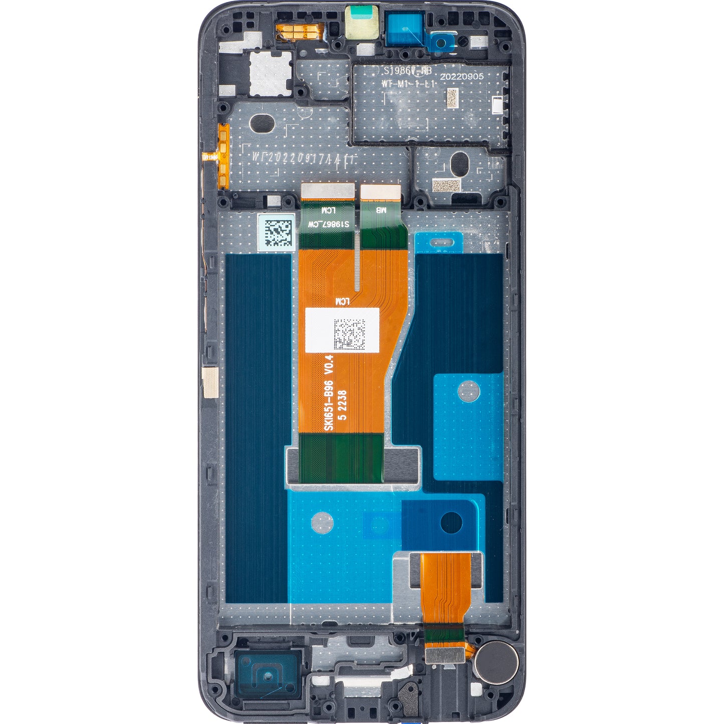 Touchscreen Display Realme C33, with Frame, Black (Night Sea), Service Pack 4130336