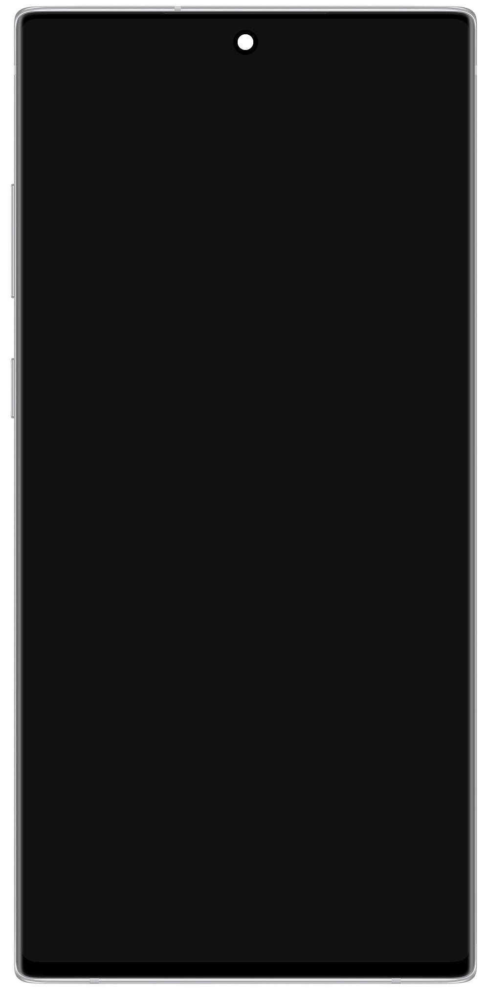 Touchscreen Display Samsung Galaxy Note 10+ 5G N976 / Note 10+ N975, with Frame, White, Service Pack GH82-20838B