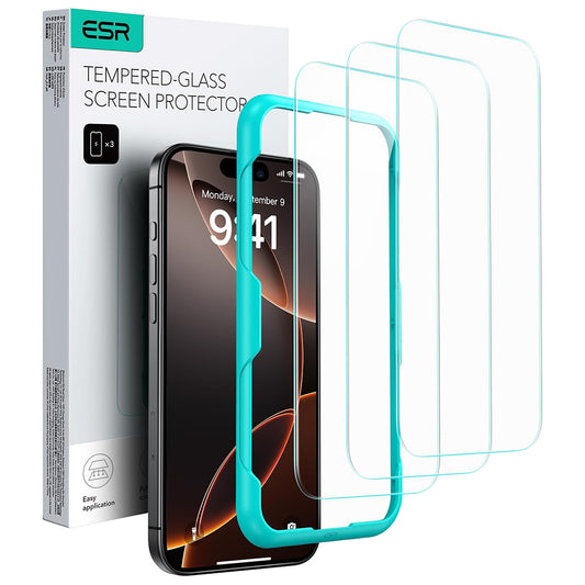 ESR Screen Protector for Apple iPhone 17 Air, Tempered Glass, Full Glue, Set of 3 Pieces