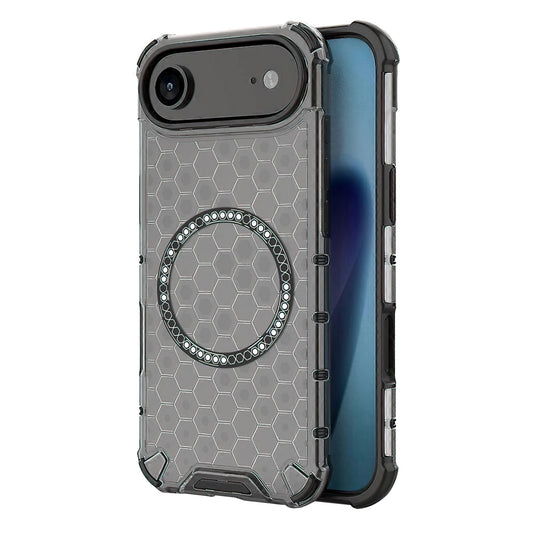 MagSafe Case for Apple iPhone 17 Air, Techsuit, HoneyComb Shield, Black