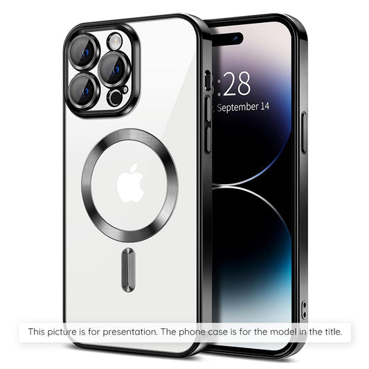 MagSafe Case for Apple iPhone 17 Air, Techsuit, Luxury Crystal, Black