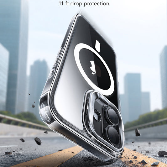 MagSafe Case for Apple iPhone 17, ESR, Classic Hybrid Kickstand, Transparent