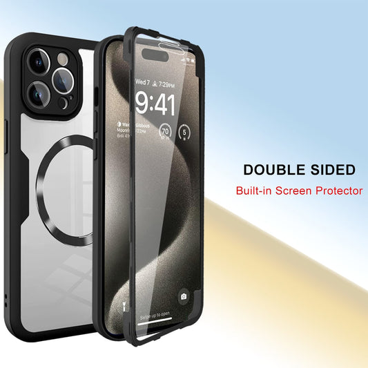 MagSafe Case for Apple iPhone 17 Pro Max, Techsuit, ColorVerse 360, Black