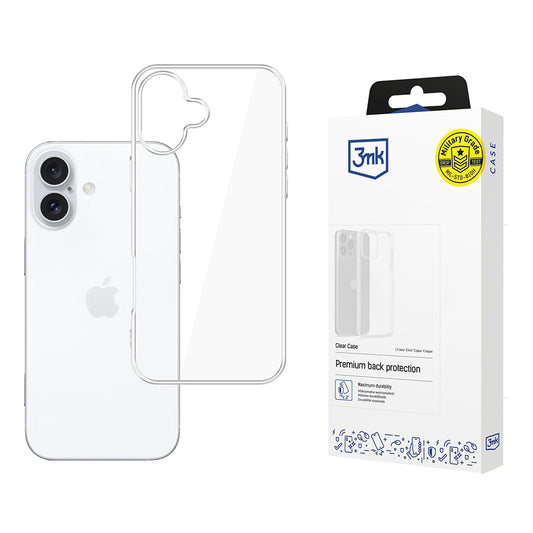 Case for Apple iPhone 17, 3MK, Clear, Transparent