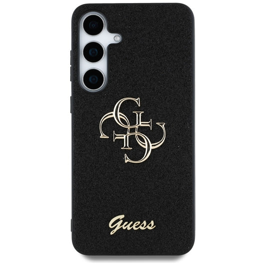 Case for Samsung Galaxy S25 S931, Guess, Glitter Big 4G Script, Black