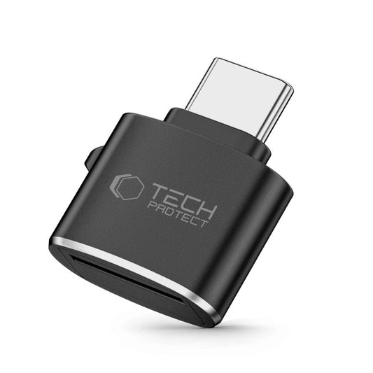 USB-C Tech-Protect Ultraboost Card Reader, microSD, Black