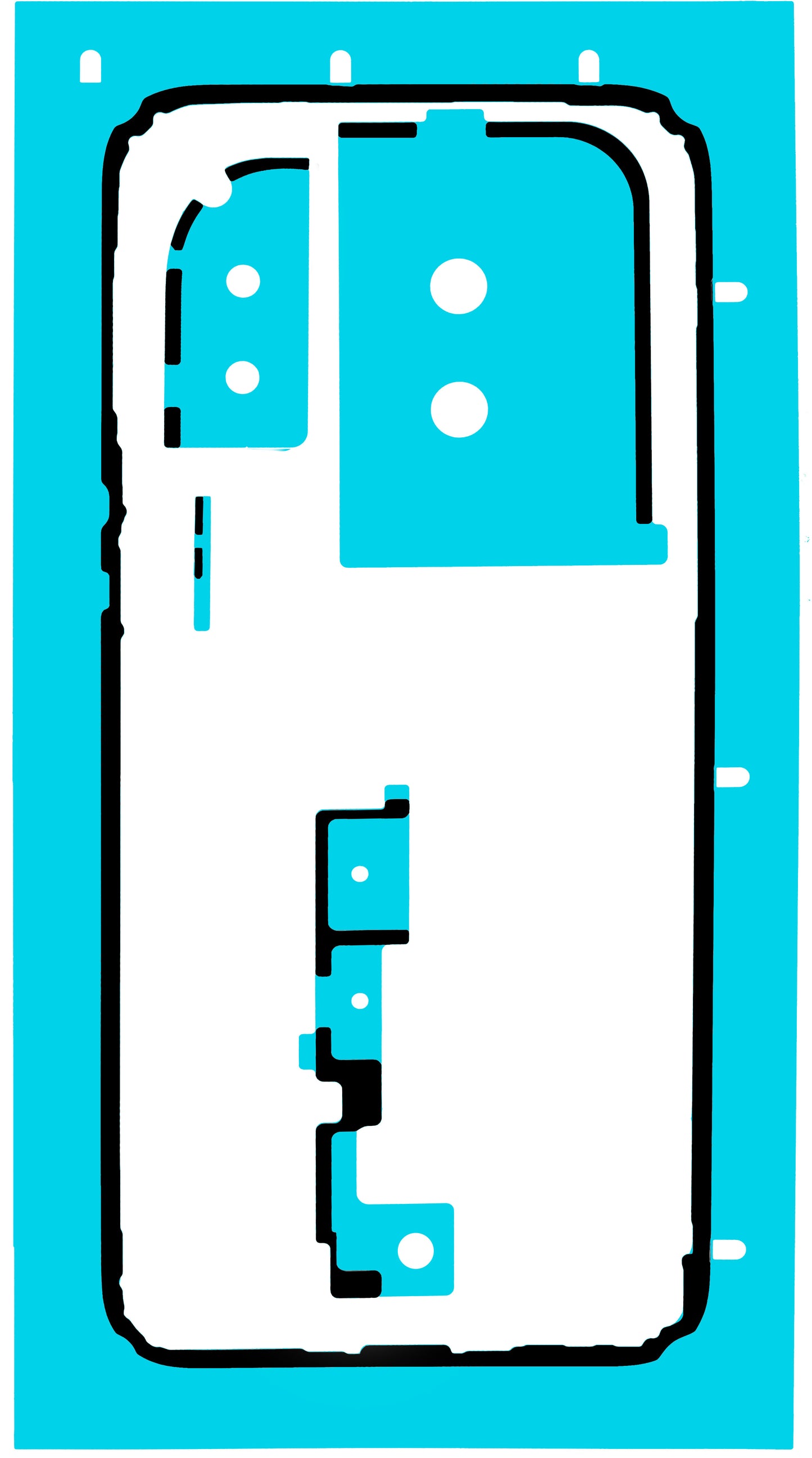 Battery Cover Adhesive Huawei Pura 80 Pro / Pura 80 Ultra, Service Pack 51630MRC