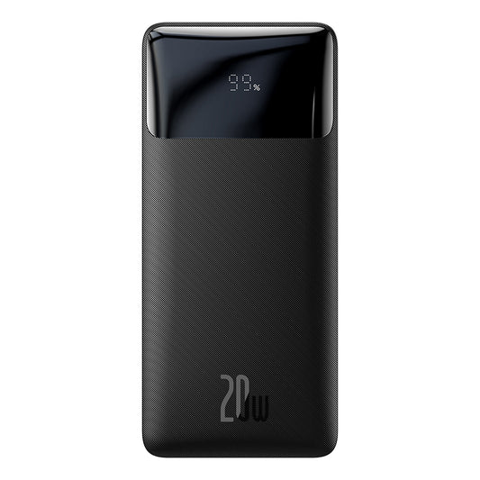 Baseus Bipow External Battery, 10000mAh, 20W, QC + PD, 1 x USB-C - 2 x USB-A, Black PPBD050301
