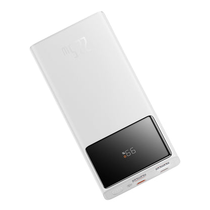Baseus Star Lord External Battery, 10000mAh, 22.5W, QC + PD, 1 x USB-C - 2 x USB-A, White PPXJ100002