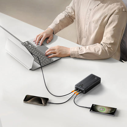 External Battery Joyroom JR-PBF16, 20000mAh, 22.5W, QC + PD, 1 x USB-C - 2 x USB-A, Black 
