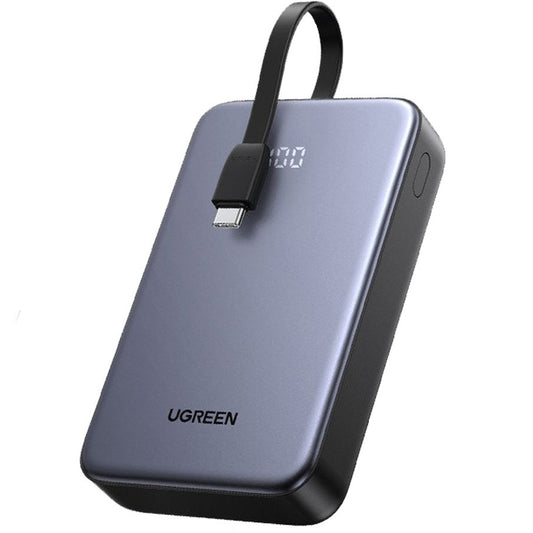 UGREEN PB505 External Battery, 20000mAh, 22.5W, QC + PD, 1 x USB-A - 2 x USB-C, Grey