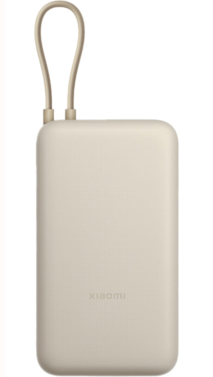 Xiaomi External Battery, 20000mAh, 33W, QC + PD, 1 x USB-A - 2 x USB-C, Beige BHR8851GL