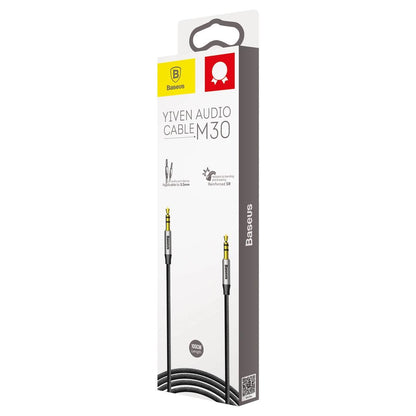 Audio Cable 3.5mm - 3.5mm Baseus Yiven Yiven M30, 1m, Black CAM30-BS1 