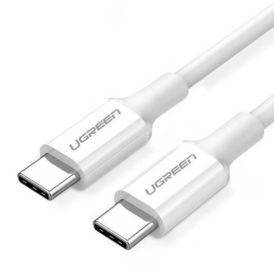 USB-C datu un uzlādes kabelis - USB-C UGREEN US264, 60 W, 1 m, balts