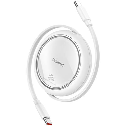 USB-C Data and Charging Cable - USB-C Baseus Free2Draw Mini Retractable, 100W, 1m, White P10364500211-00
