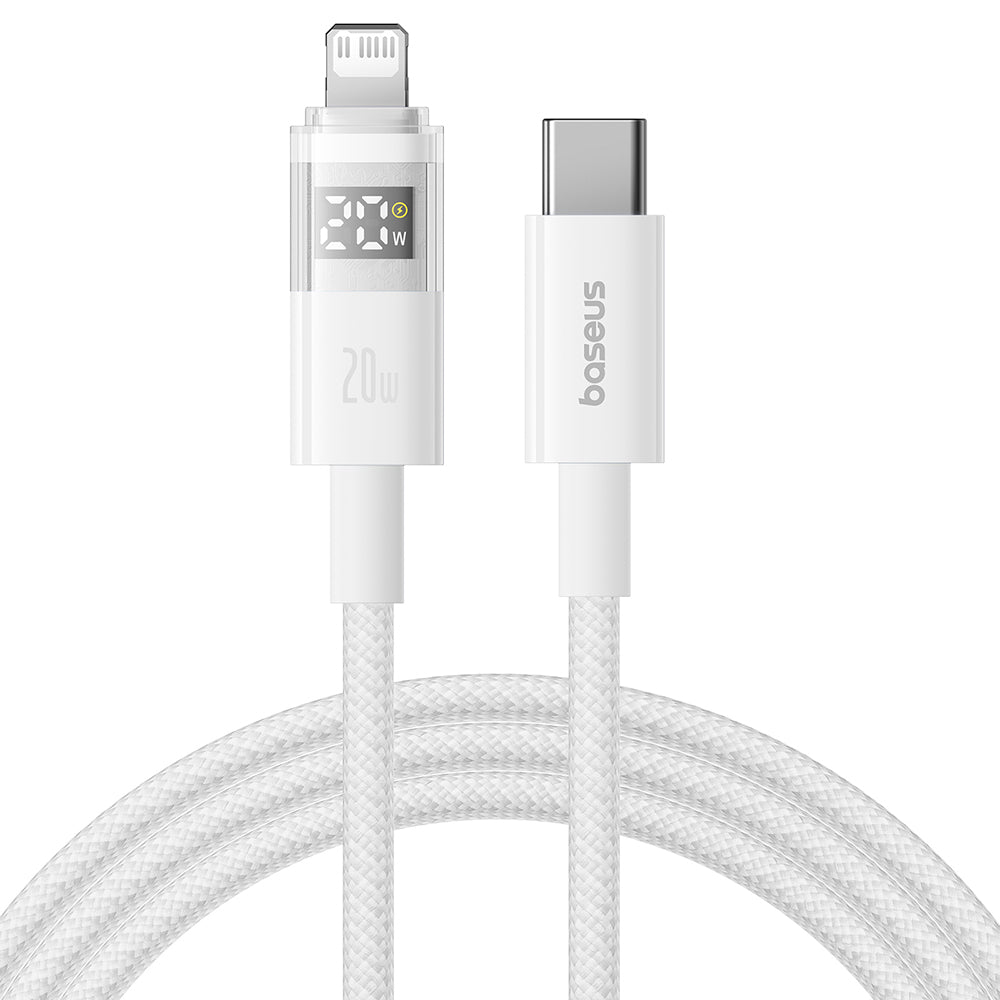 USB-C Data and Charging Cable - USB-C Baseus Display 2, 100W, 2m, White P10382702211-01