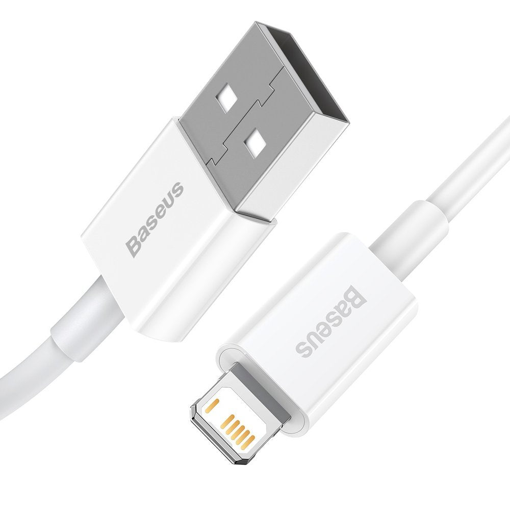 Data and Charging Cable USB-A - Lightning Baseus Superior Series, 20W, 2m, White CALYS-C02