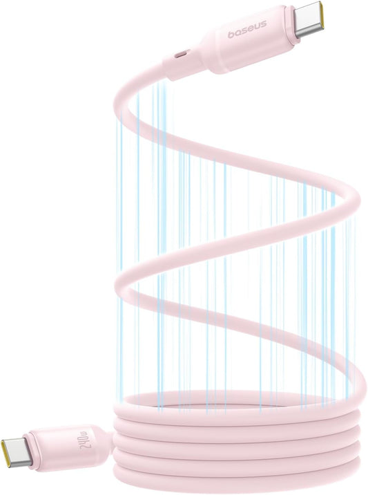 USB-C Data and Charging Cable - USB-C Baseus PicoGo, 240W, 1m, Pink P10376800411-00