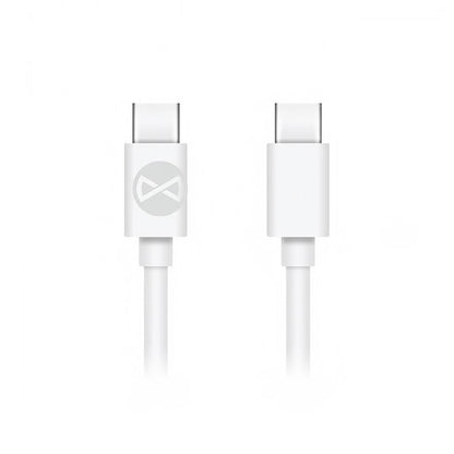 USB-C Data and Charging Cable - USB-C Forever, 60W, 1m, White