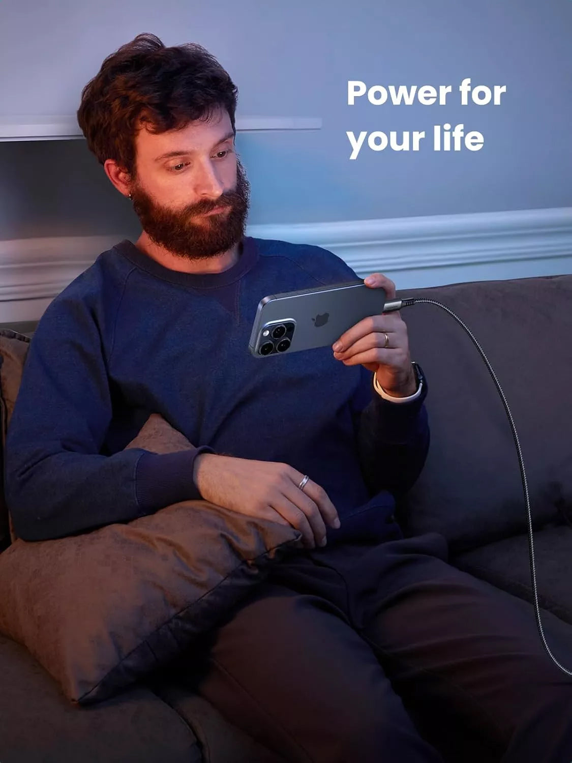 USB-C Data and Charging Cable - USB-C UGREEN UGREEN US567, 60W, 2m, Grey 