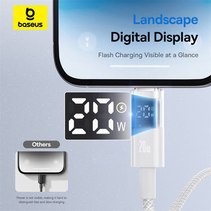 USB-C Data and Charging Cable - USB-C Baseus Display 2, 100W, 2m, White P10382702211-01