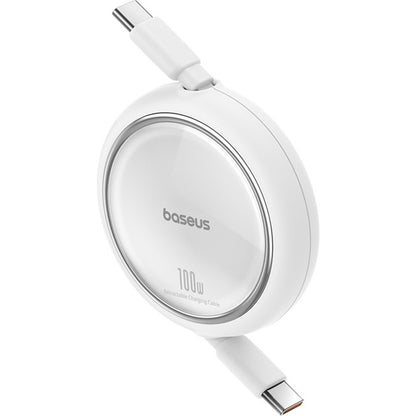 USB-C Data and Charging Cable - USB-C Baseus Free2Draw Mini Retractable, 100W, 1m, White P10364500211-00