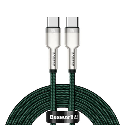 USB-C Data and Charging Cable - USB-C Baseus Cafule Metal Series, 100W, 2m, Green CATJK-D06