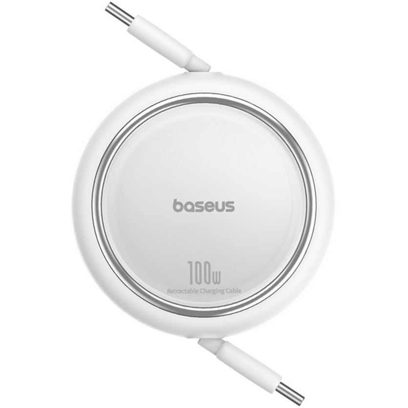 USB-C Data and Charging Cable - USB-C Baseus Free2Draw Mini Retractable, 100W, 1m, White P10364500211-00