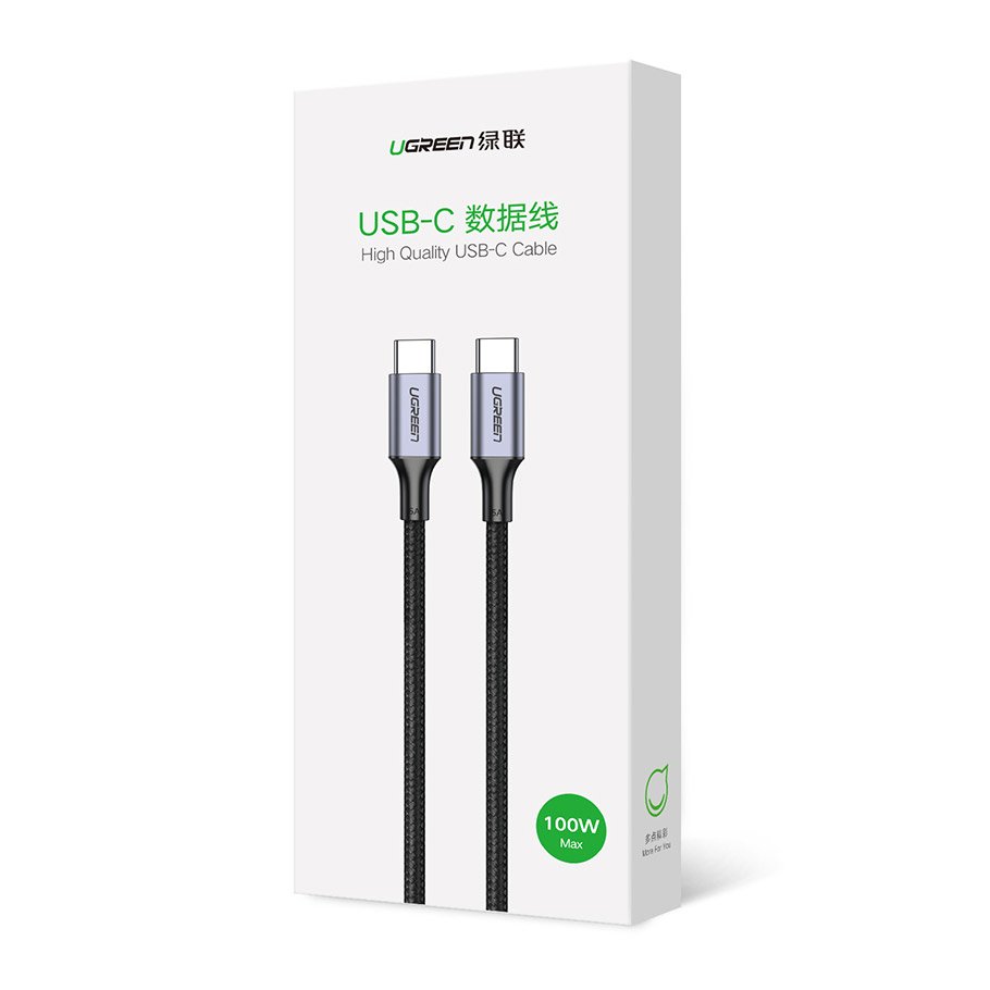 USB-C Data and Charging Cable - USB-C UGREEN US316, 100W, 1m, Grey