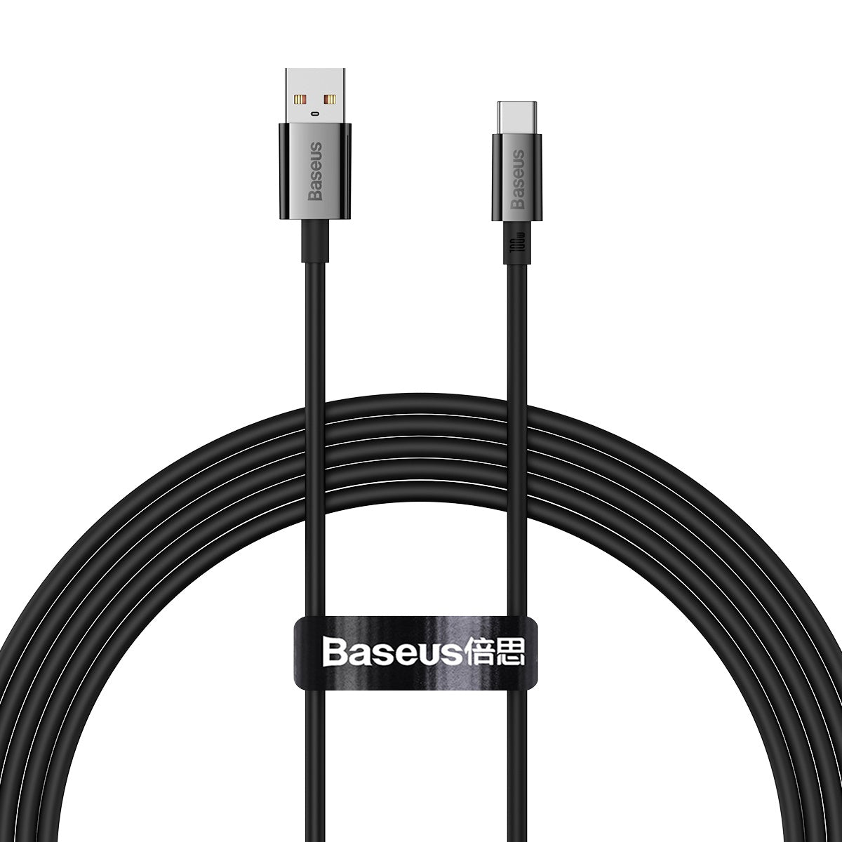Data and Charging Cable USB-A - USB-C Baseus Superior Series, 100W, 2m, Black P10320102114-02 