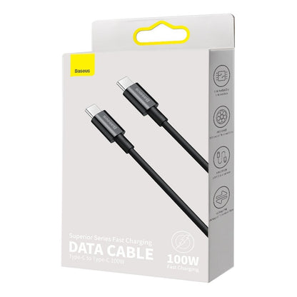 USB-C Data and Charging Cable - USB-C Baseus Superior Series, 100W, 2m, Black CATYS-C01