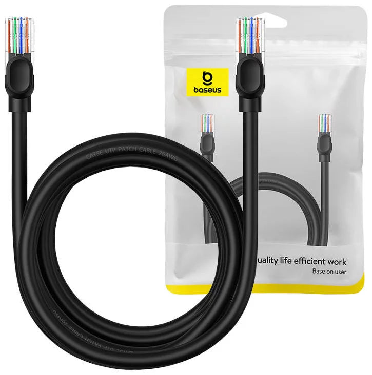 Baseus Network Cable, UTP, Cat5, 3m, Black B00133206111-04