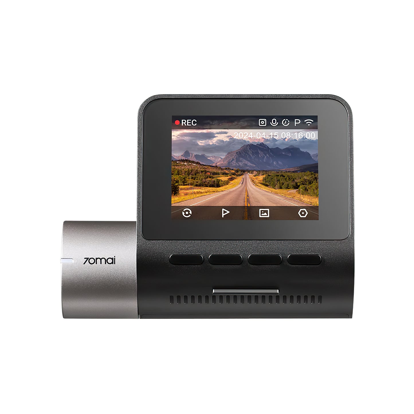 Front and Rear Car Camera 70mai Dash Cam A510, 3K, GPS, Wi-Fi, 2-inch Display