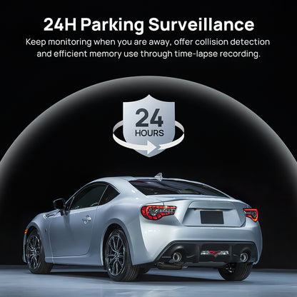 Front and Rear Car Camera 70mai Dash Cam A510, 3K, GPS, Wi-Fi, 2-inch Display