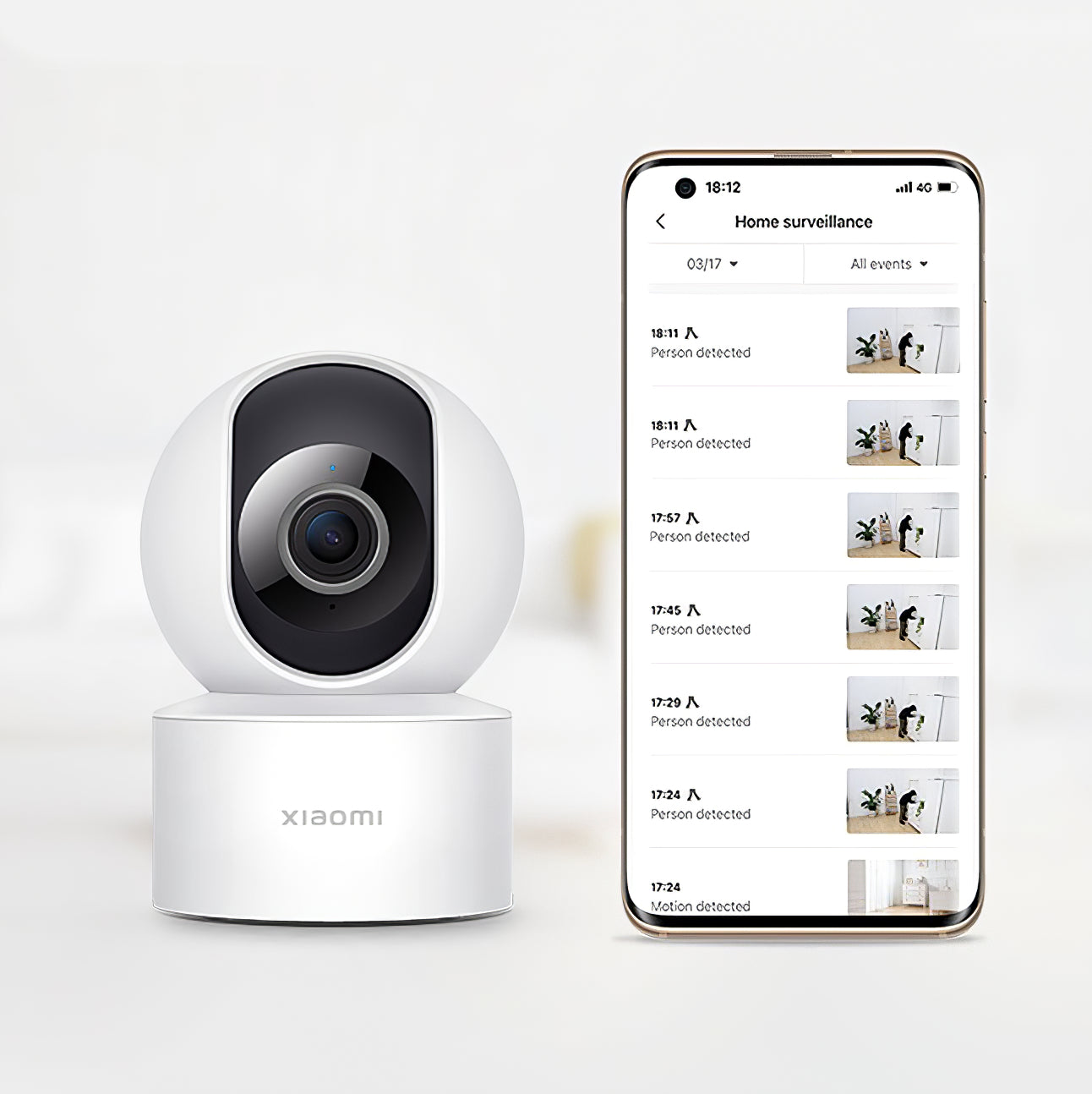 Xiaomi C200 Surveillance Camera, Wi-Fi, 1080P, Indoor BHR676666GL