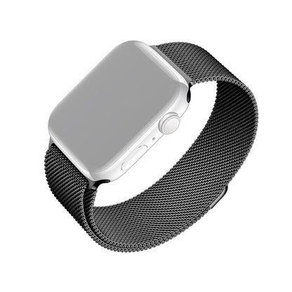 Fixed Mesh Strap for Apple Watch 49mm / 46mm / 45mm / 44mm / 42mm Series, Black