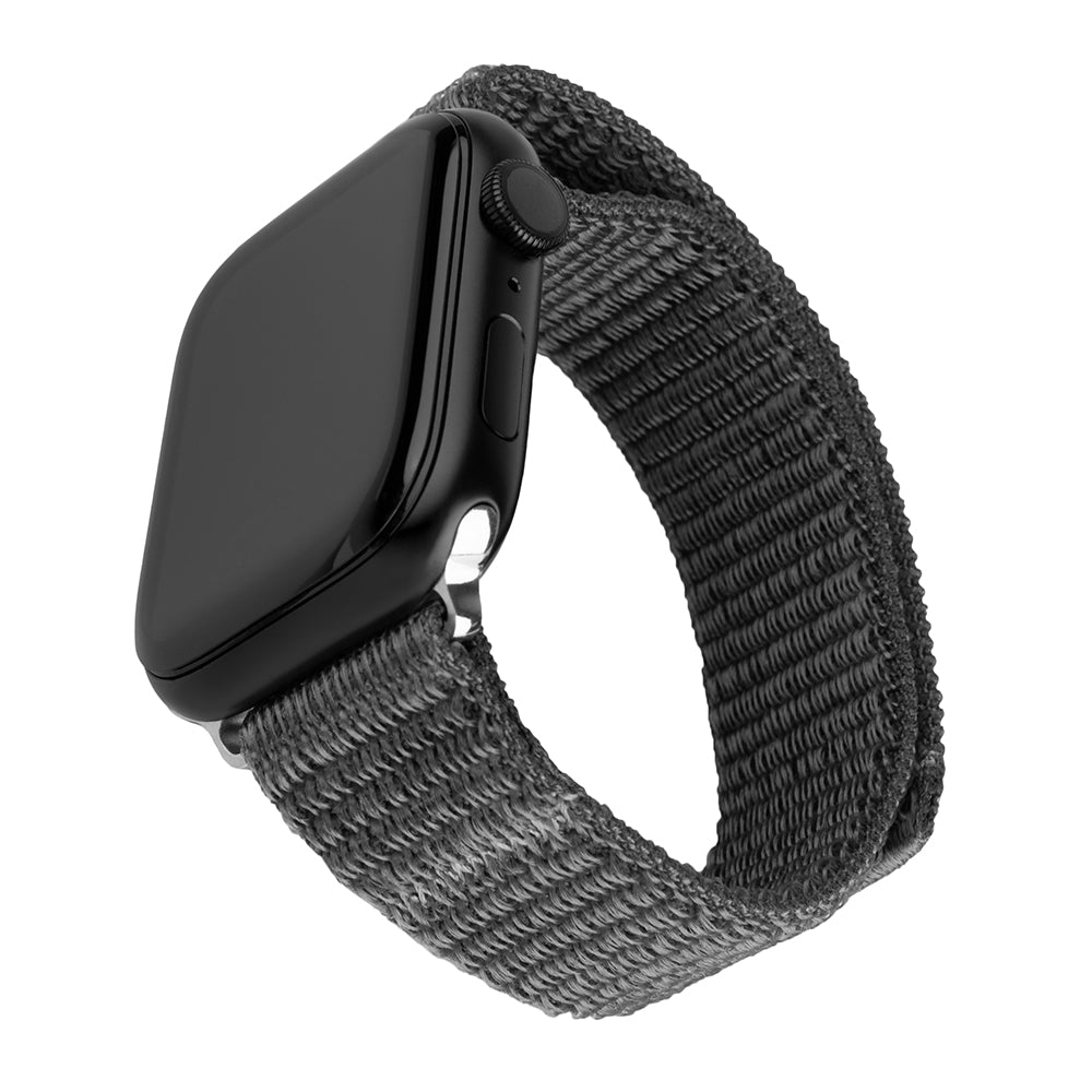Fixed Nylon Sporty Strap for Apple Watch 42mm / 41mm / 40mm / 38mm Series, Dark Grey