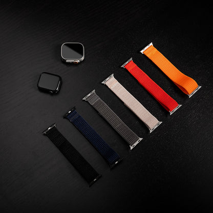 Fixed Nylon Sporty Strap for Apple Watch 42mm / 41mm / 40mm / 38mm Series, Black
