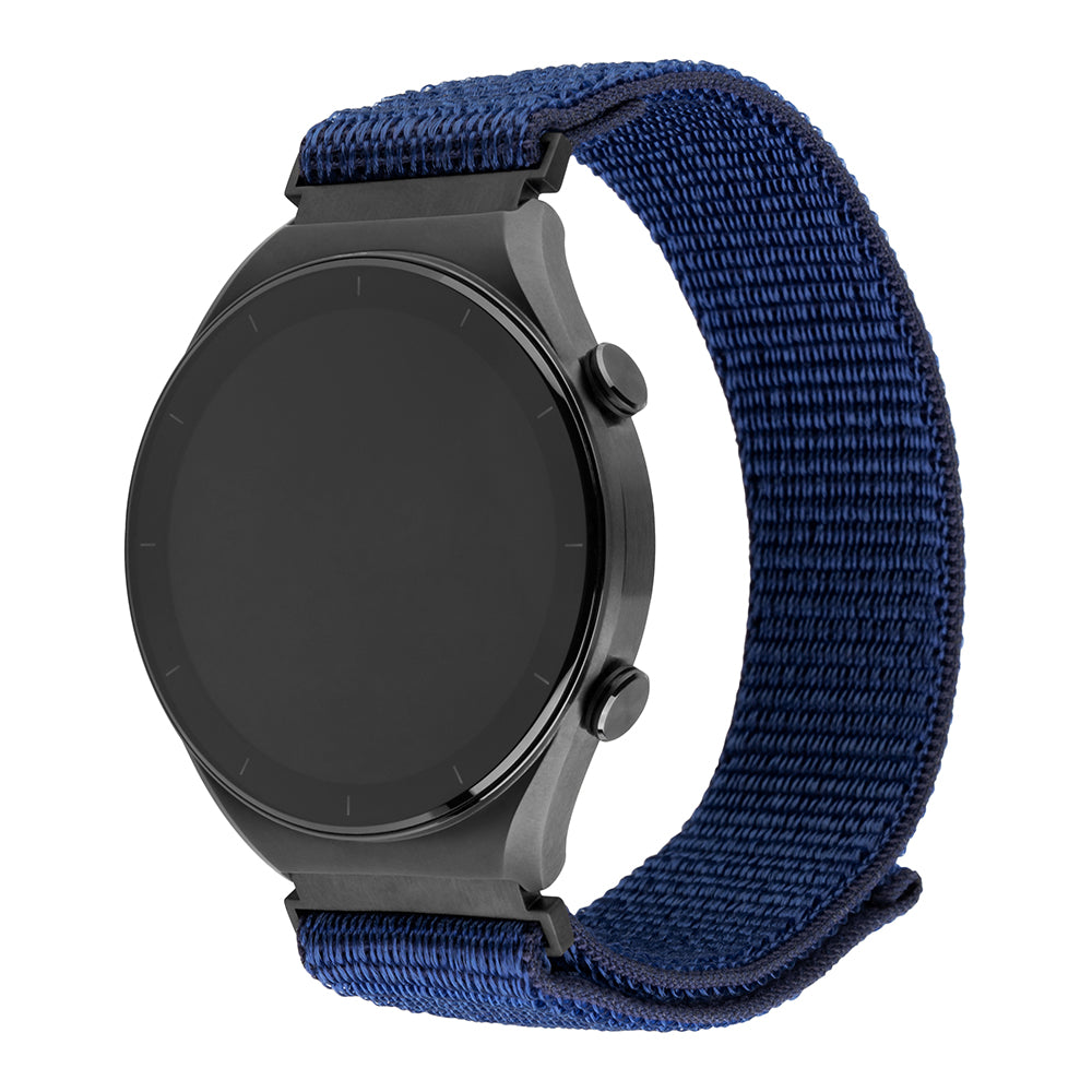 Fixed Nylon Sporty Strap for Huawei Watch / Xiaomi Watch Series, 22mm, Dark Blue