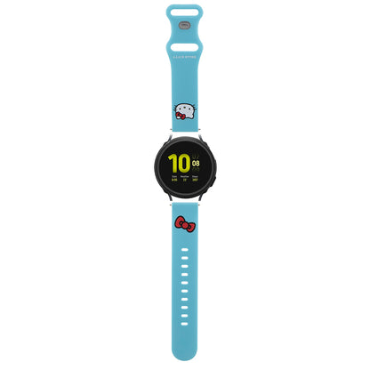 Hello Kitty Silicone Kitty Head Strap for Samsung Galaxy Watch / Huawei Watch Series, Blue