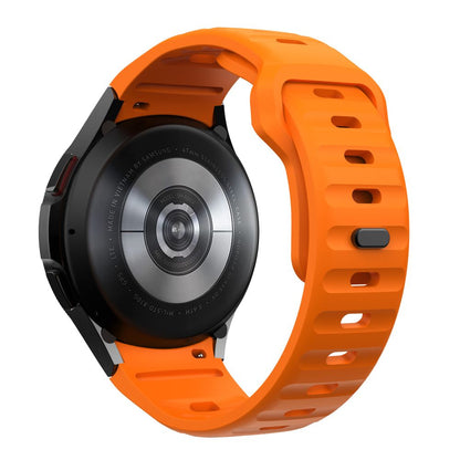 Tech-Protect Silicone Line Strap for Samsung Galaxy Watch7 / Watch FE / Watch6 / Watch5 / Watch4 Series, Orange 