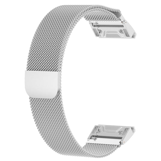 Techsuit W009 Strap for Garmin Instinct / Approach / Fenix Watch Series, 20mm, Silver